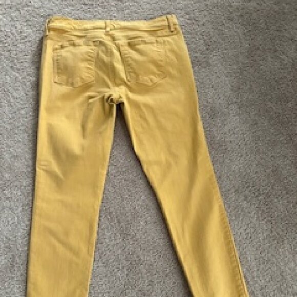Women's Pants Gold Ann Taylor Loft 10P Modern Skinny Pockets in Front & Back - Picture 3 of 3
